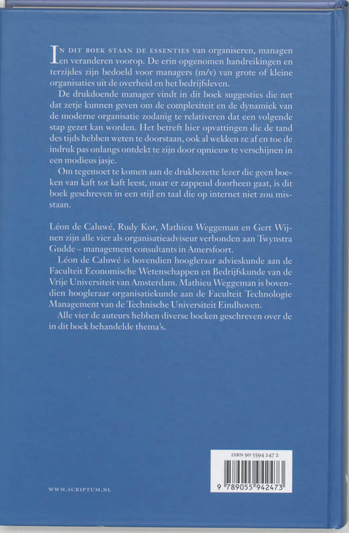 Essenties van organiseren, managen en veranderen