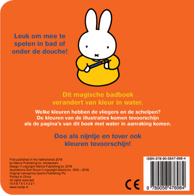 Intimidatie ergens Lijm Nijntje Tovert Kleuren - Een Magisch Badboek, Dick Bruna | Badboekje |  9789056476984 | Bruna