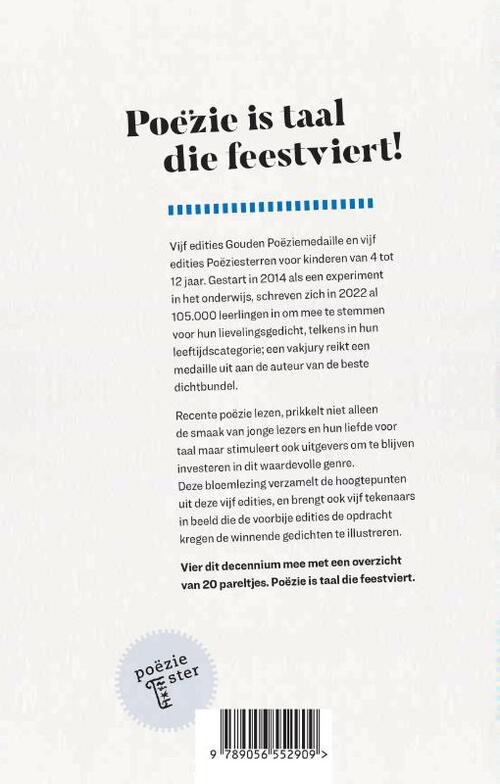 Bergen bergen slagroomsoezen – 5 jaar Gouden Poëziemedaille en Poëziesterren