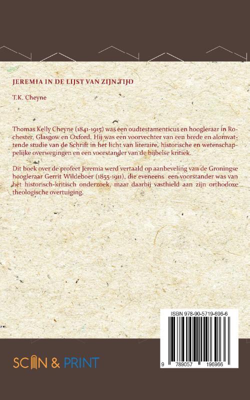 Jeremia in de lijst van zijn tijd