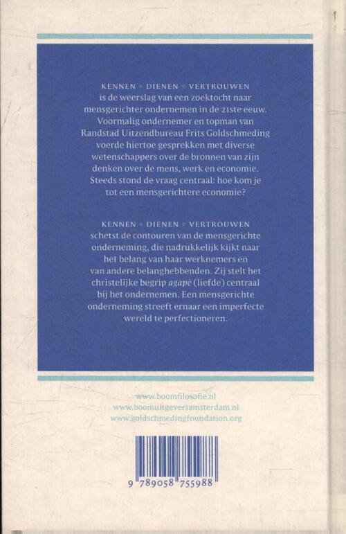 Kennen, dienen, vertrouwen