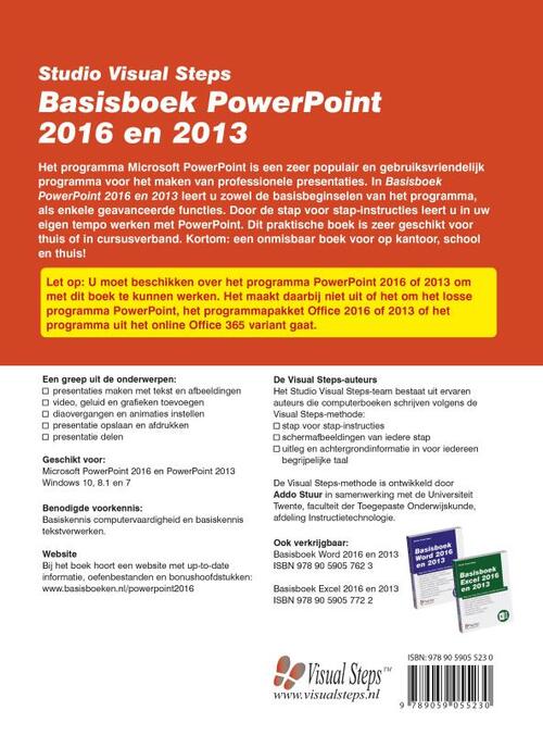 Basisboek PowerPoint 2016 en 2013