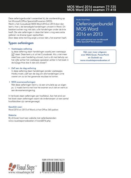 Cursusboek MOS Word 2013 Basis + extra oefeningen