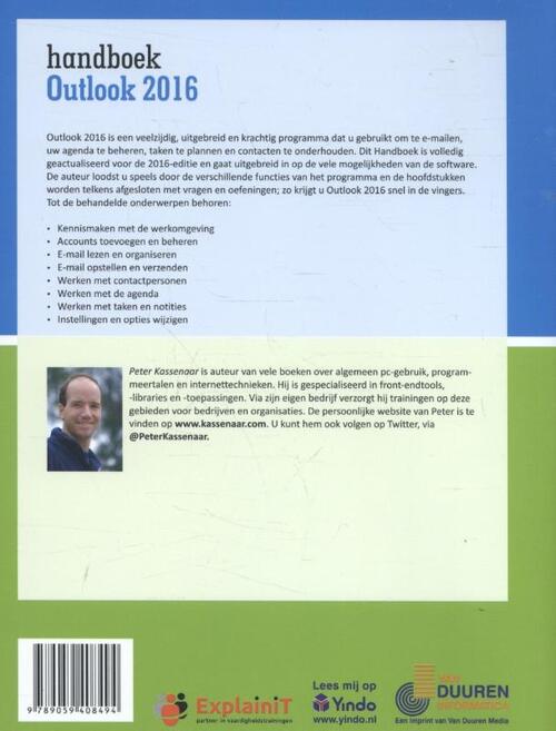 Handboek Outlook 2016
