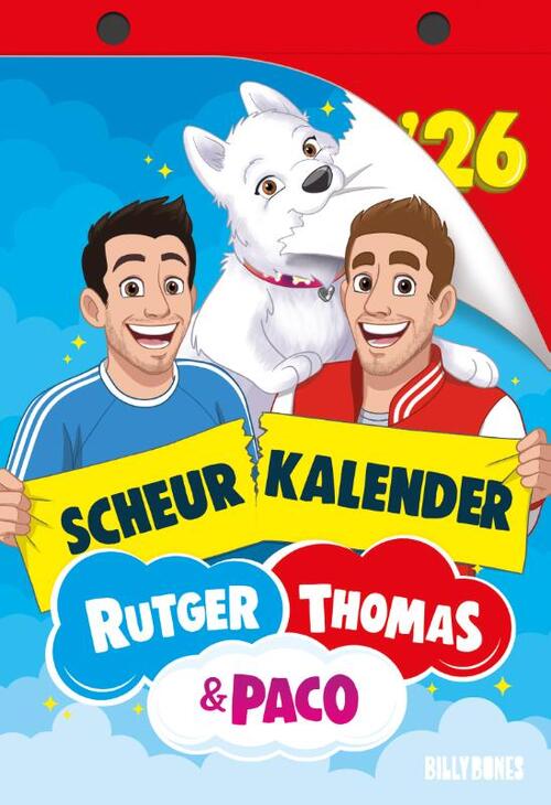 Rutger, Thomas & Paco scheurkalender 2026