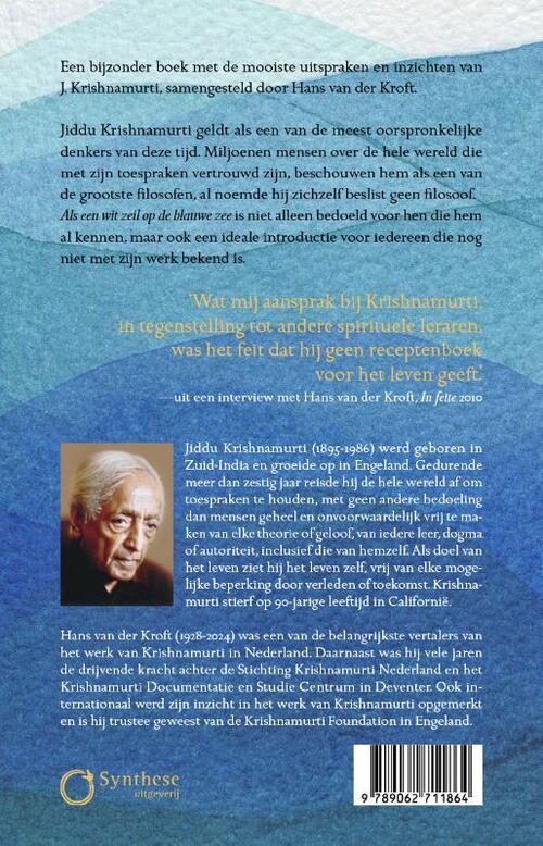 Als een wit zeil op de blauwe zee