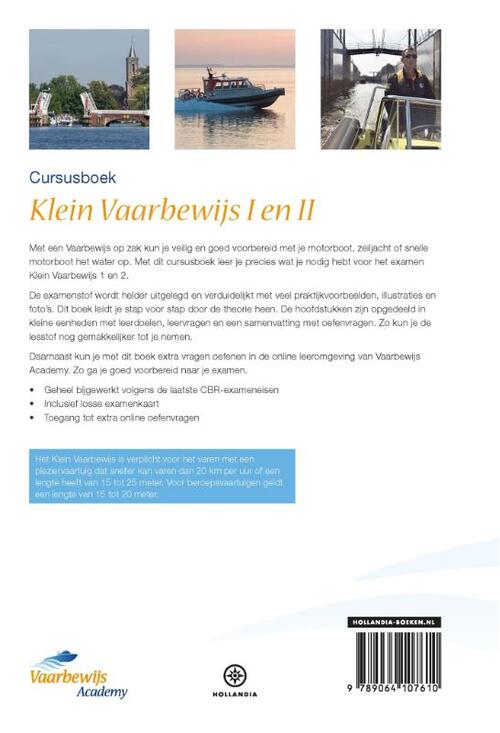 Vaarbewijs Academy Cursusboek Klein Vaarbewijs I en II