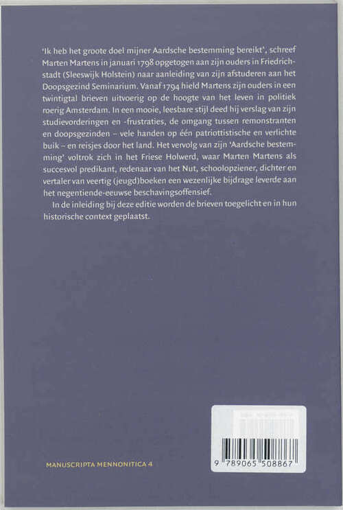 Ik heb het groote doel mijner Aardsche bestemming bereikt