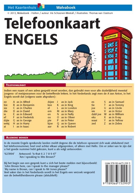 Telefoonkaart Engels