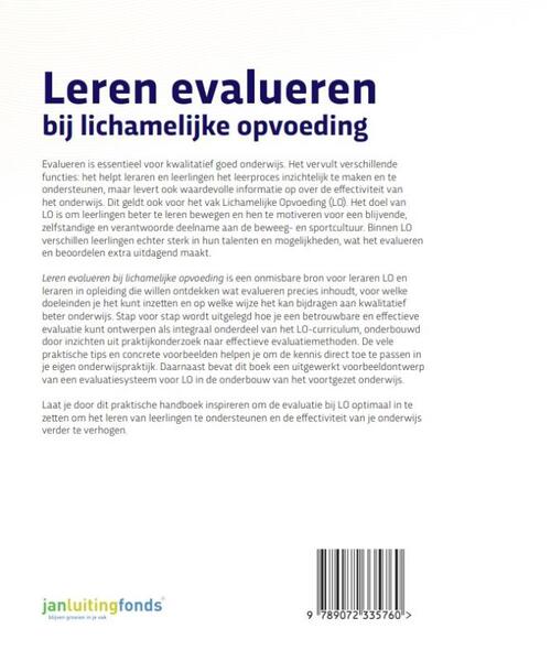 Leren evalueren bij lichamelijke opvoeding