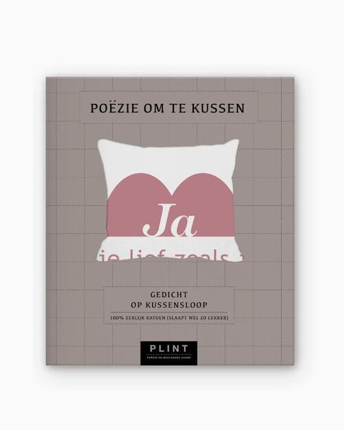 Plint kussensloop 'Ja' K. Schippers