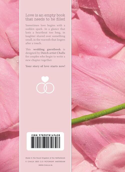 Gastenboek bruiloft LOVE luxe hardcover voor 250 gasten