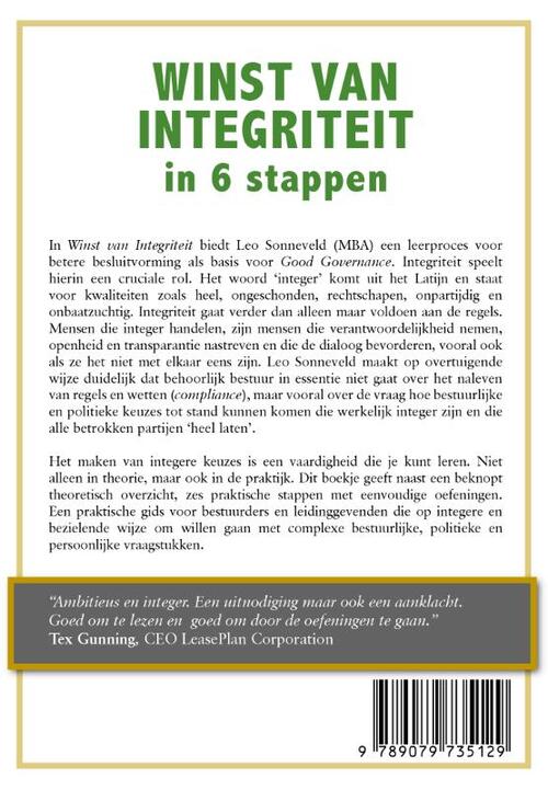 Winst van integriteit