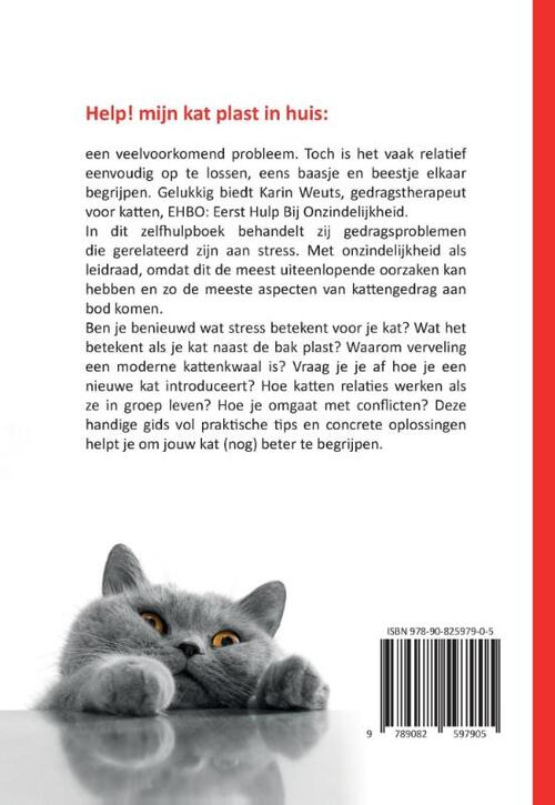 Auroch laat staan het einde Help, mijn kat plast in huis, Karin Weuts | Boek | 9789082597905 | Bruna