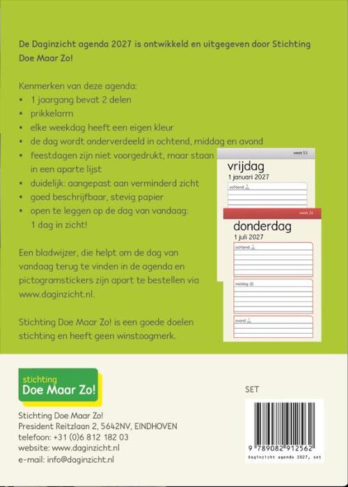 Daginzicht agenda 2027 : de agenda om niet te vergeten