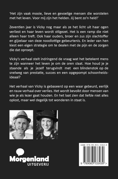 Met een blindenstok op de snelweg