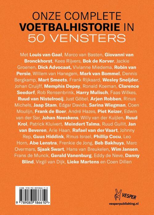 De canon van het Nederlandse voetbal