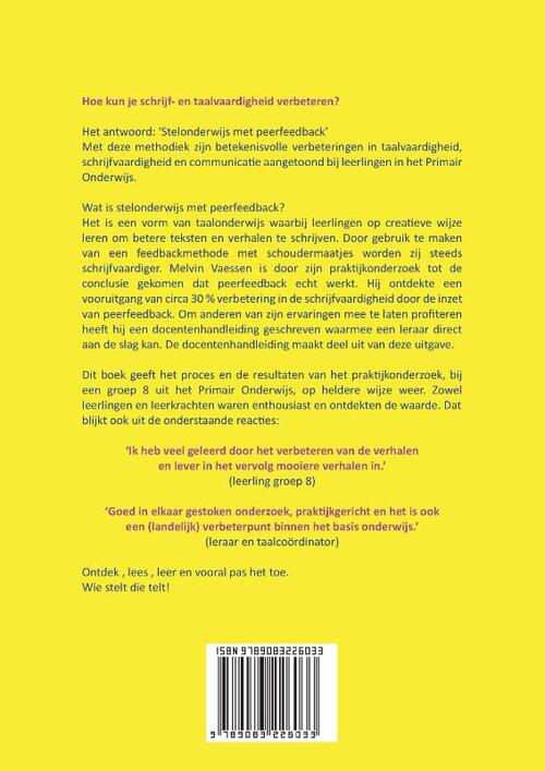 Wie stelt die telt! Stelonderwijs, een praktijkonderzoek