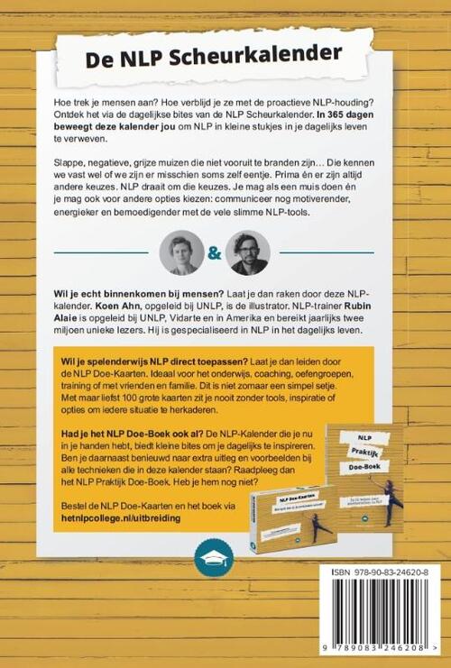 De NLP Scheurkalender: Leuker dan een NLP Boek - 365 Dagen Persoonlijke Ontwikkeling & Communicatietechnieken - Door Hetnlpcollege.nl
