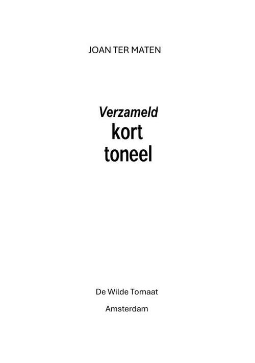 Verzameld kort toneel