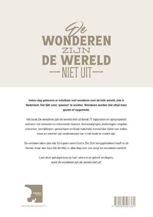 De wonderen zijn de wereld niet uit