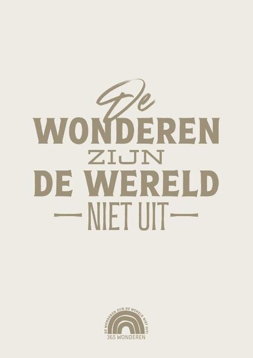 De wonderen zijn de wereld niet uit