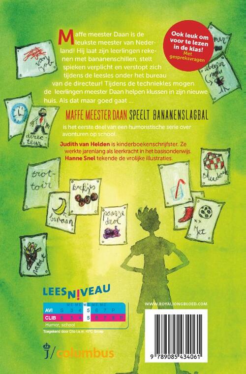 Maffe meester Daan speelt bananenslagbal
