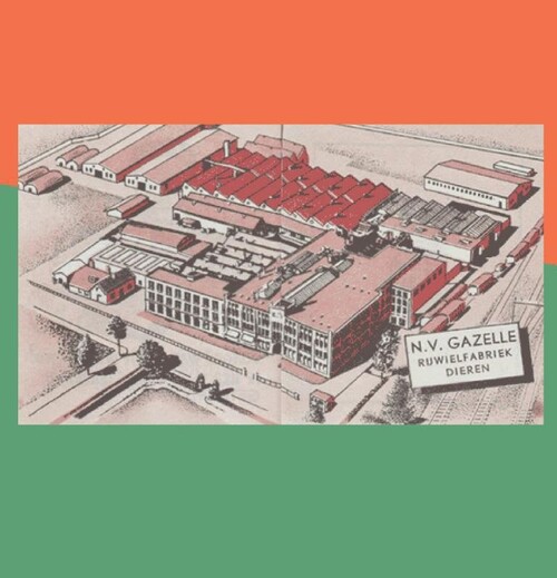 Piet Pelle op zijn Gazelle