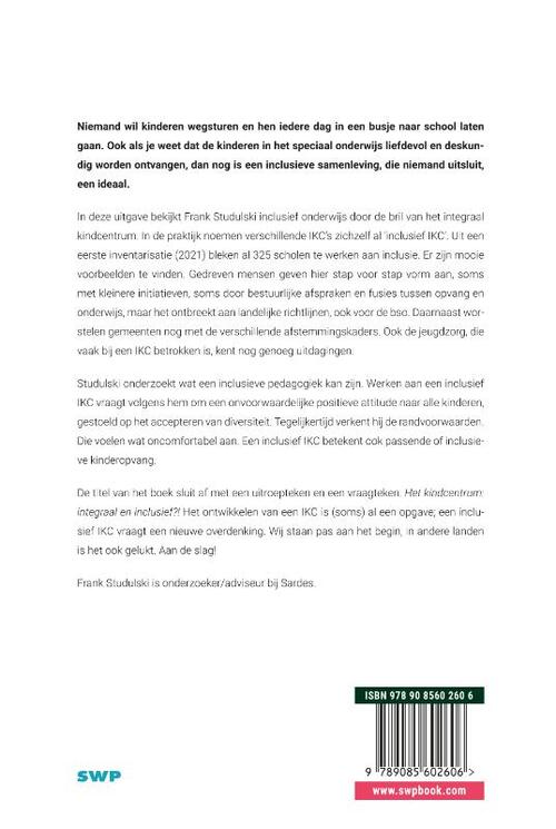 Het Kindcentrum: integraal en inclusief?!