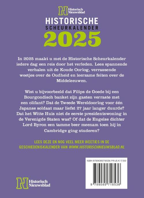Historische Scheurkalender 2025
