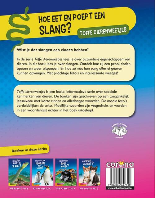 Hoe eet en poept een slang?