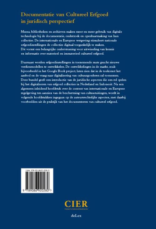 Documentatie van Cultureel Erfgoed in juridisch perspectief