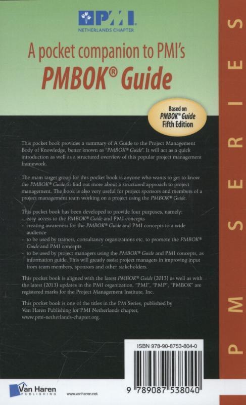 A pocket companion to PMI's PMBOK Guide