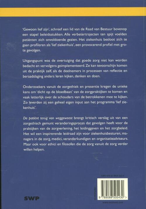 De patiënt terug van weggeweest