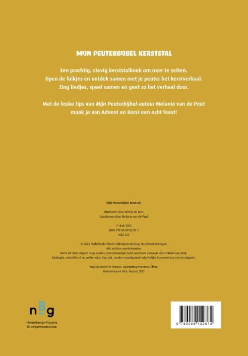 Mijn peuterbijbel kerststal