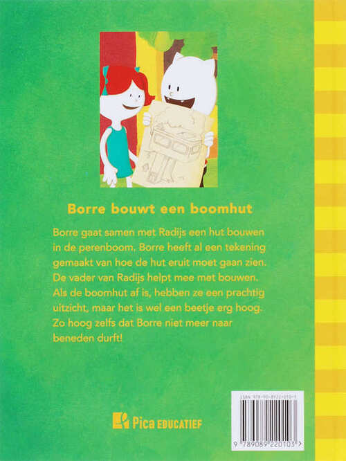 Borre bouwt een boomhut