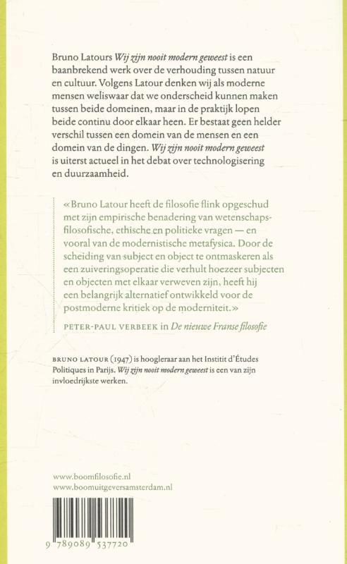 Wij zijn nooit modern geweest