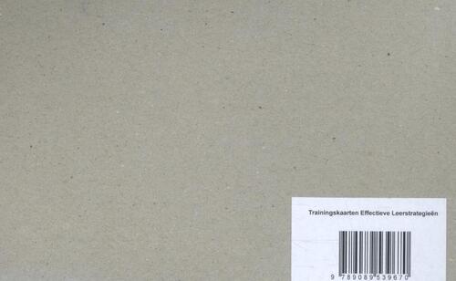 Trainingskaarten effectieve leerstrategieën