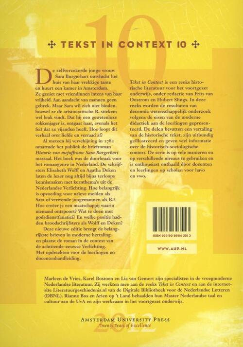 Sara B., een rebelse vrouw uit de Verlichting