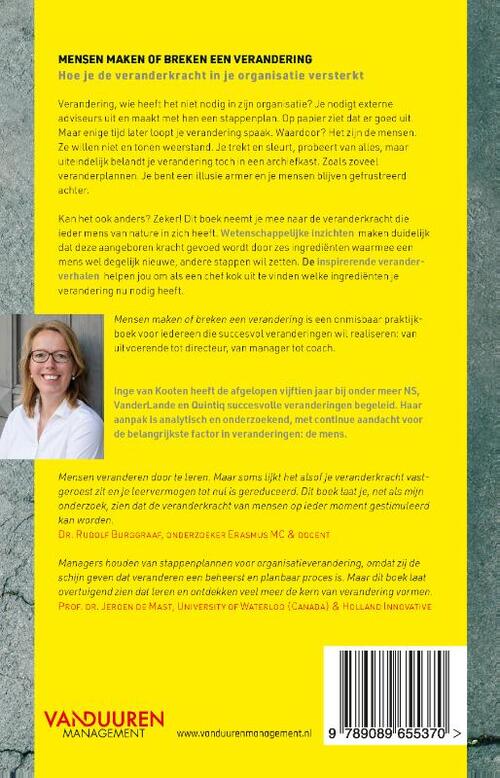 Mensen maken of breken een verandering