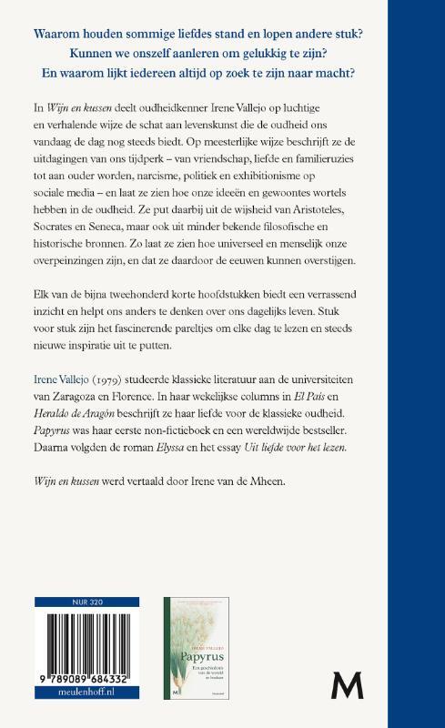 Wijn en kussen, Irene Vallejo | Boek | 9789089684332 | Bruna