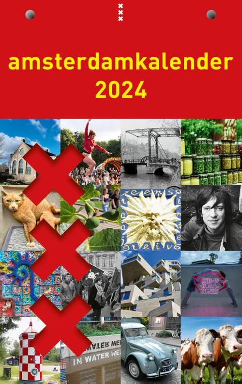 Amsterdamkalender 2024 Boek 9789090375960 Bruna   9789090375960 Front 