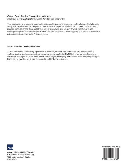 Green Bond Market Survey for Indonesia