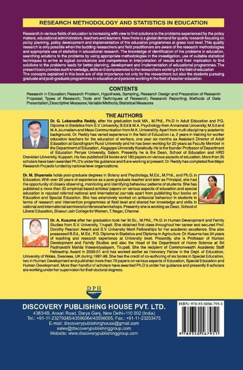 Research Methodology and Statistics in Education