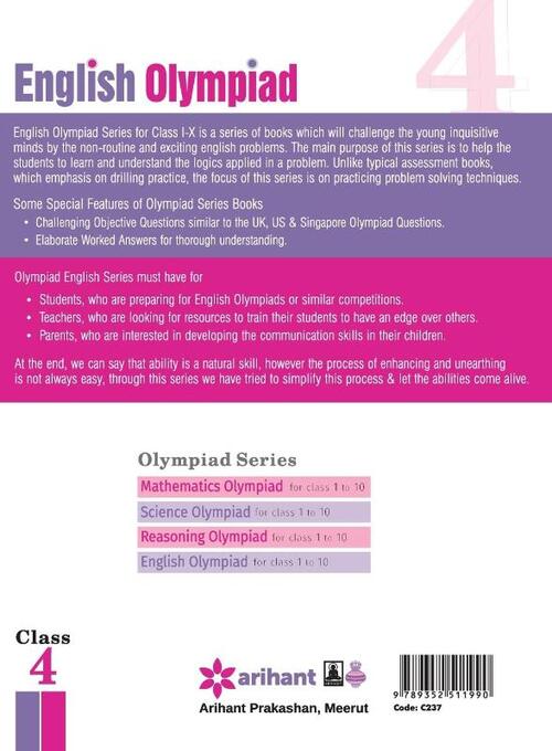 English Olympiad for Class 4th