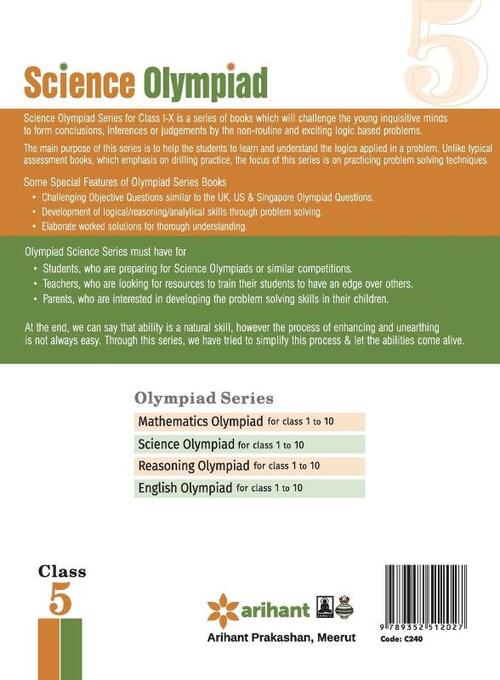 Olympiad Books Practice Sets - Science Class 5th