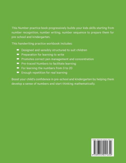 Number Tracing Practice Learn Numbers 0 to 20, Clsssy Press | Boek ...
