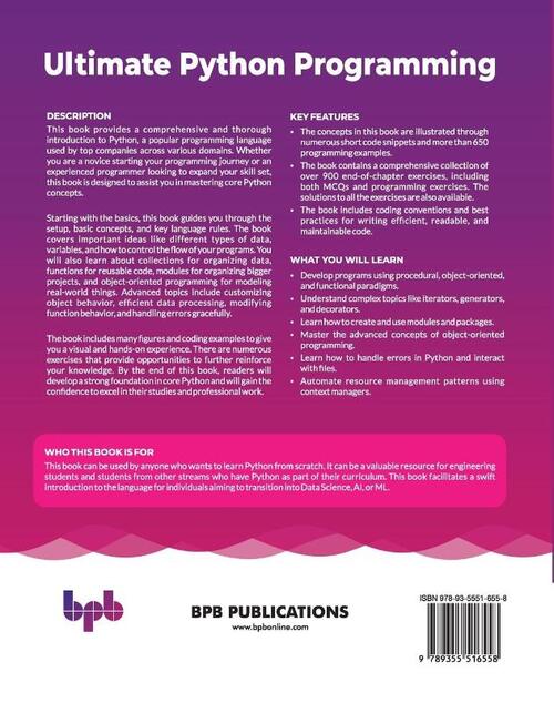 Ultimate Python Programming : Learn Python with 650+ programs, 900 ...