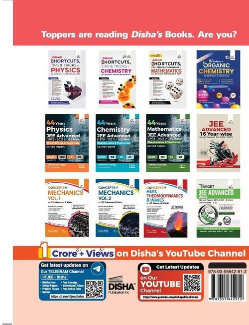 21 Years JEE MAIN Chapter-wise Solved Papers (2002 - 22) 14th Edition