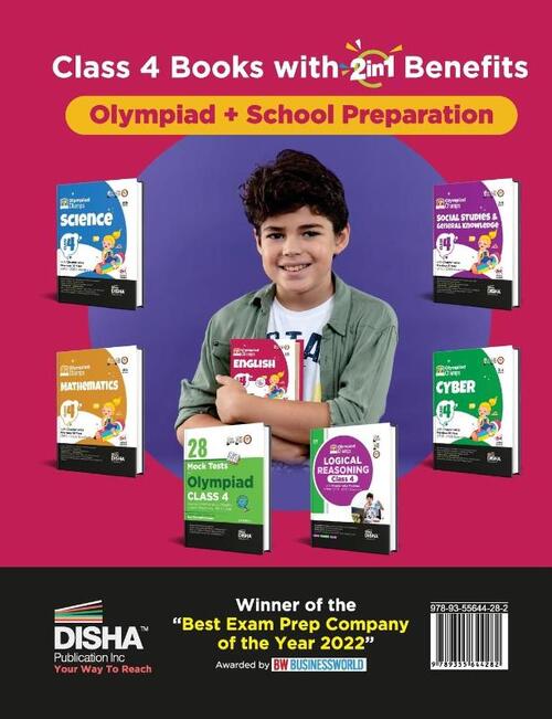 Olympiad Champs English Class 4 with Chapter-wise Previous 10 Year (2013 - 2022) Questions 5th Edition | Complete Prep Guide with Theory, PYQs, Past & Practice Exercise |